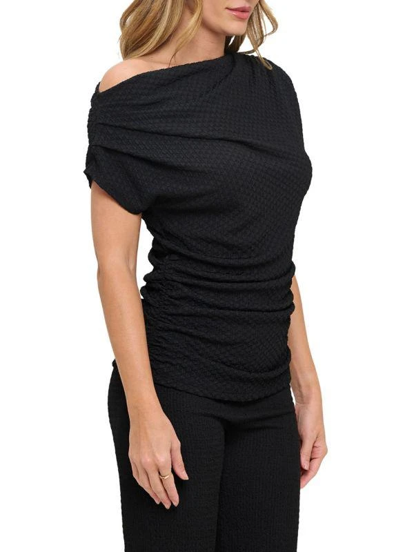 Renee C. Asymmetrical Ruched Top 3