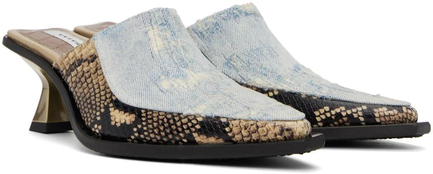 Eytys Blue & Brown Nico Heels 4