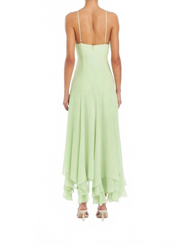 Amanda Uprichard Clemenza Midi Dress In Pear 2