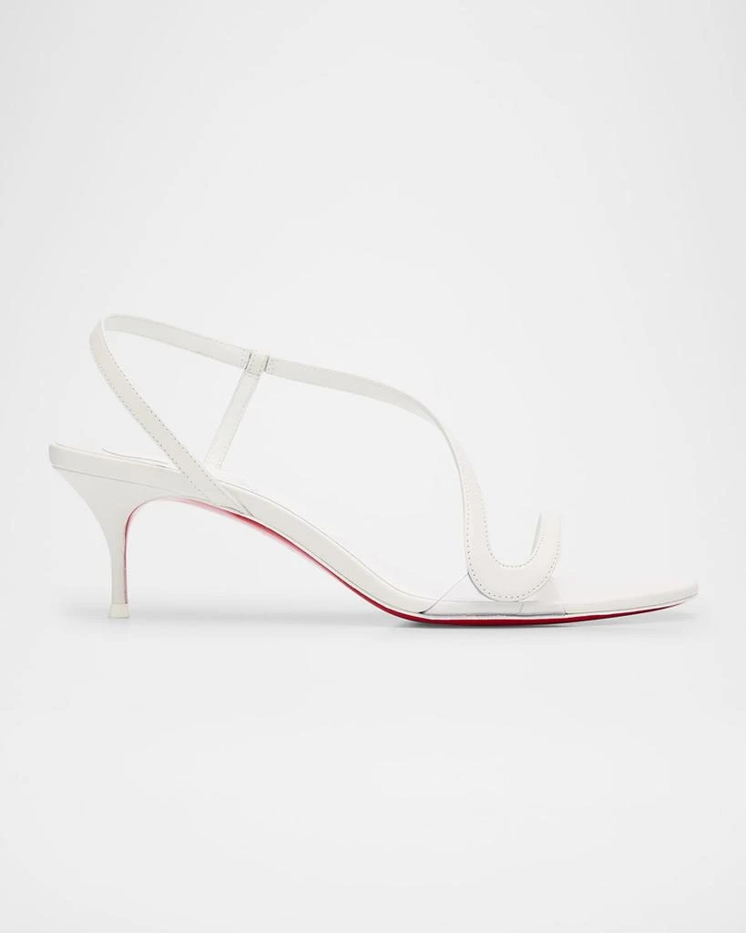 Christian Louboutin Rosalie Leather Red Sole Slingback Sandals 1