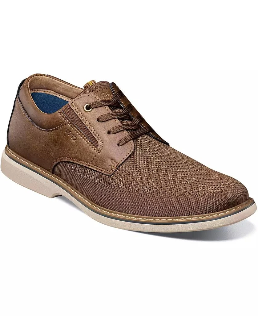 Nunn Bush Men's Otto Knit Plain Toe Oxford Shoes 1