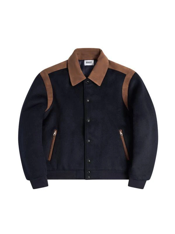 Krost Oversized Wool Blend Varsity Jacket 1