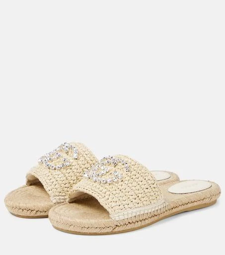 Gucci Interlocking G espadrille slides 5