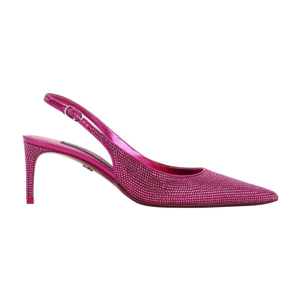 Dolce & Gabbana Satin and rhinestone slingbacks 6