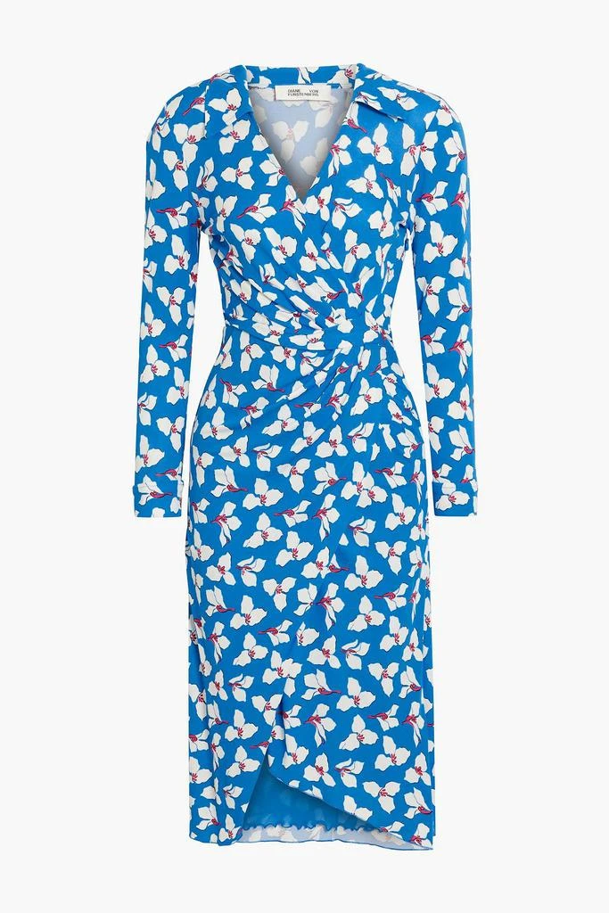 DIANE VON FURSTENBERG Palmira wrap-effect floral-print stretch-jersey dress 1