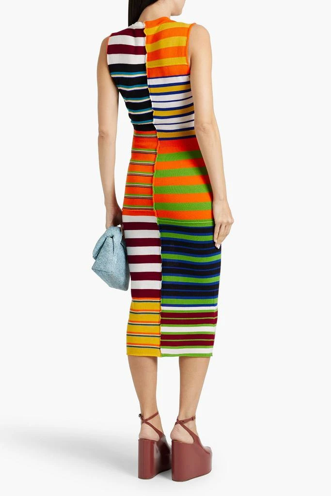 Marni Striped wool midi dress 3