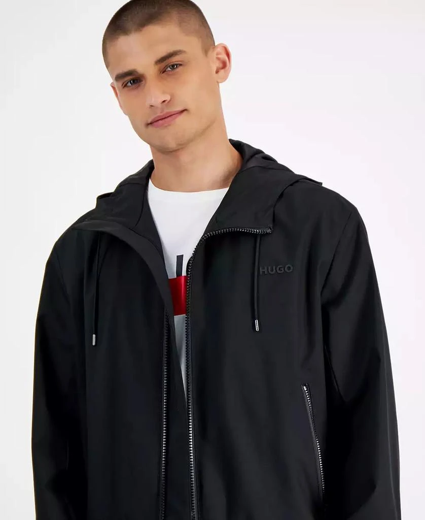 Hugo Boss Men's Slim-Fit Lightweight Hooded Water-Repellent Windbreaker Jacket 3