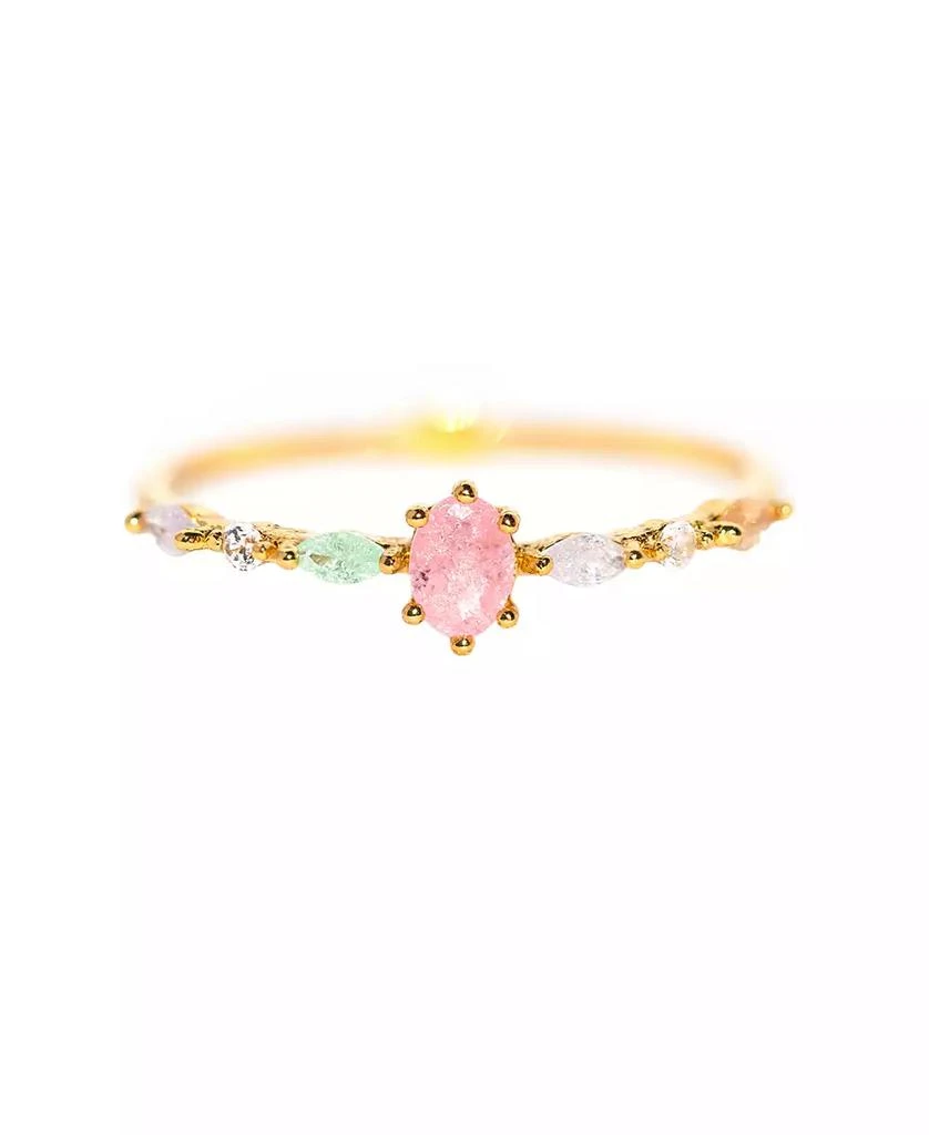 Girls Crew Crystal Pastel Sherbert Ring
