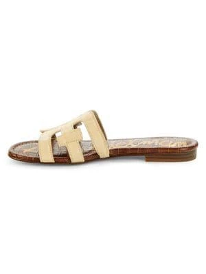 Sam Edelman Bay Croc-Embossed Leather Slides 4