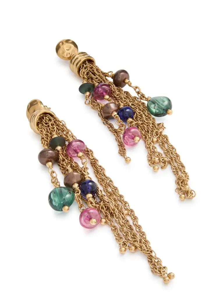 Chloé The Pompoms tassel drop earrings 3