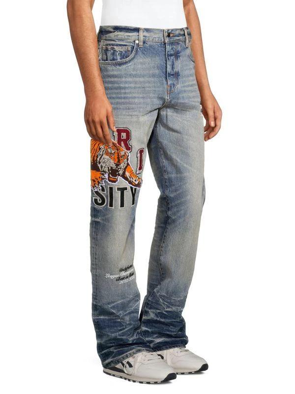 AMIRI Varsity Tiger Five-Pocket Jeans 3
