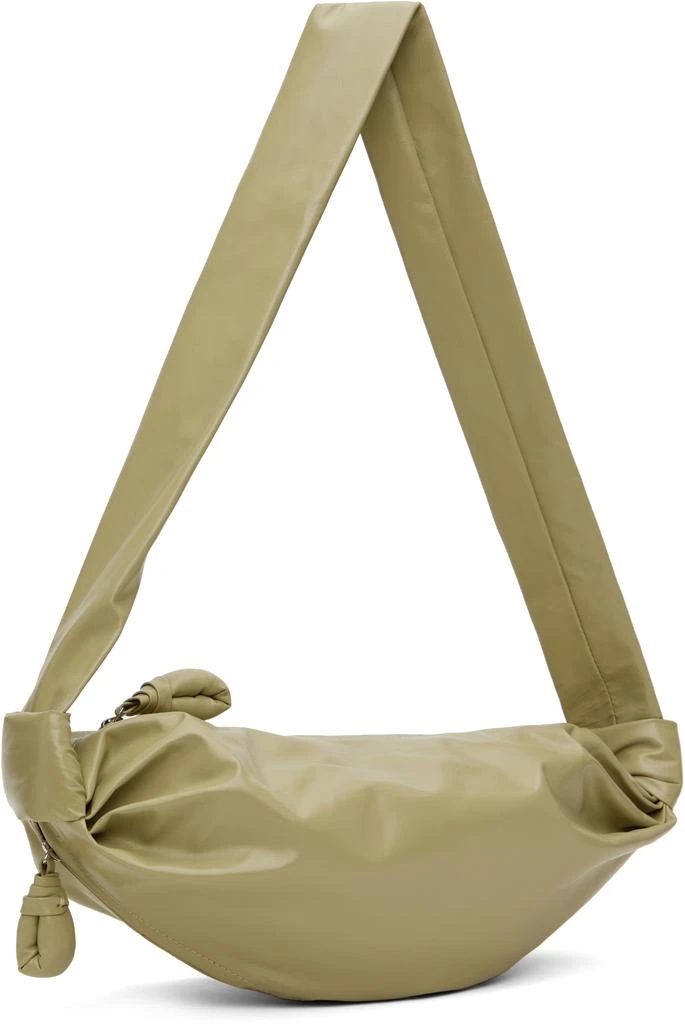 Lemaire Green Small Soft Croissant Bag 2
