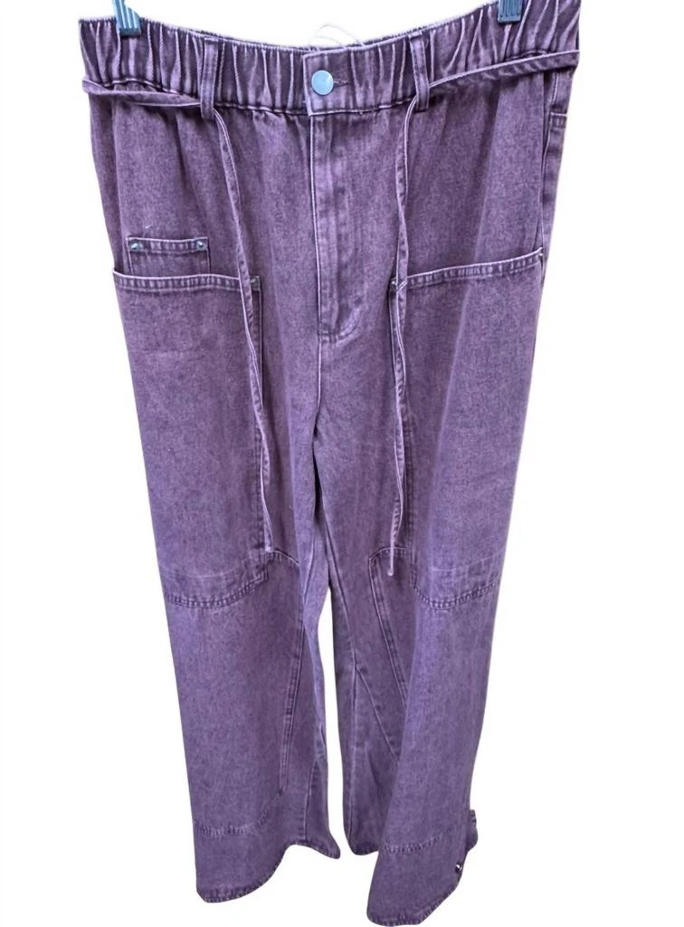 BiBi Bibi - Women's Cargo Colored Denim Pants