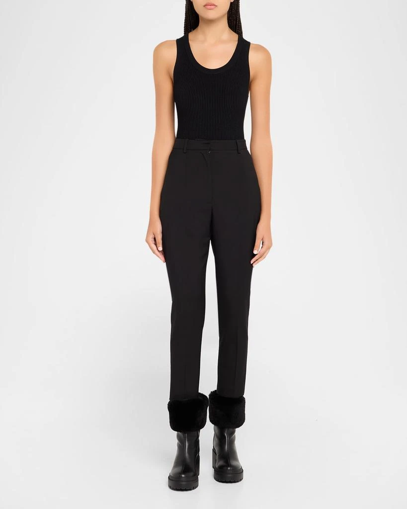 Giuseppe Zanotti Leather Ankle Boots with Shearling Cuff 3