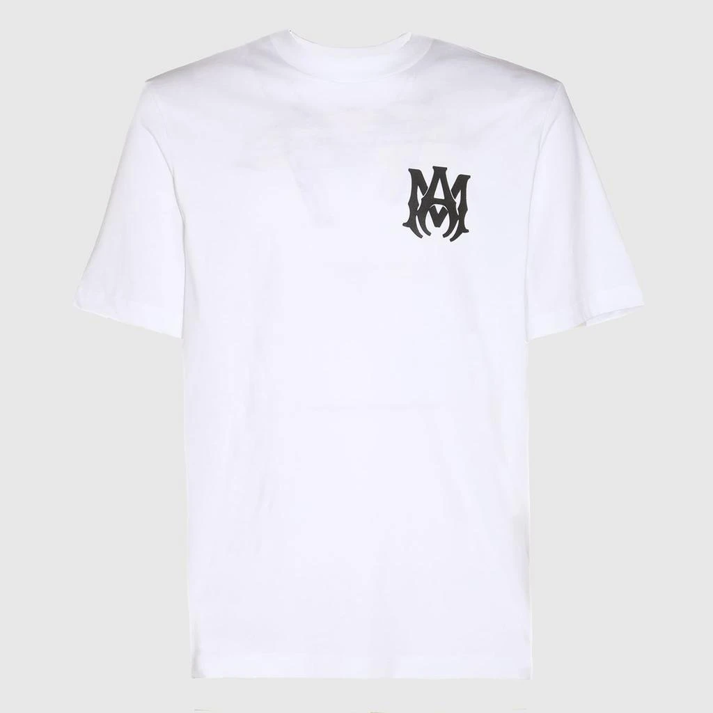 AMIRI Ami Paris Ri White Cotton T-Shirt 1