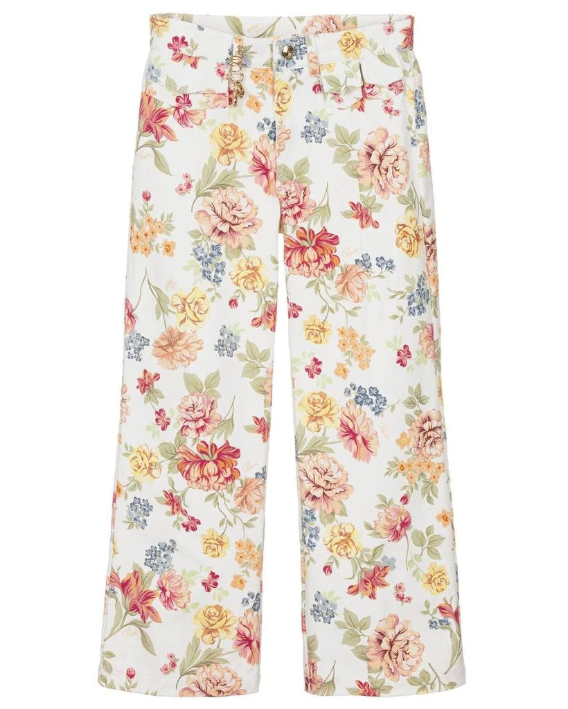 Chloé Chloé Kids Floral Printed Straight-Leg Pants