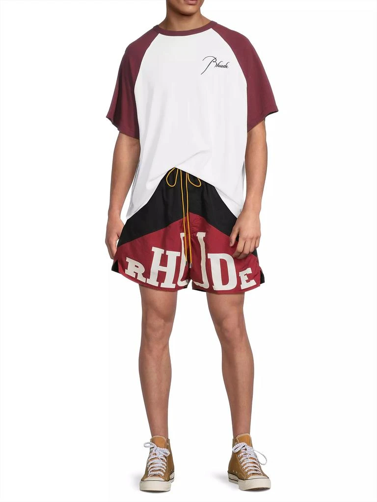 Rhude Logo Cotton Raglan T-Shirt 2