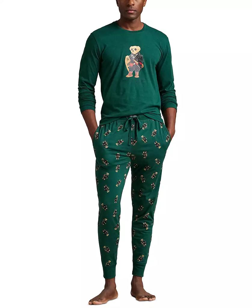 Ralph Lauren Men's 2-Piece Long Sleeve T-Shirt and Joggers Pajama Set