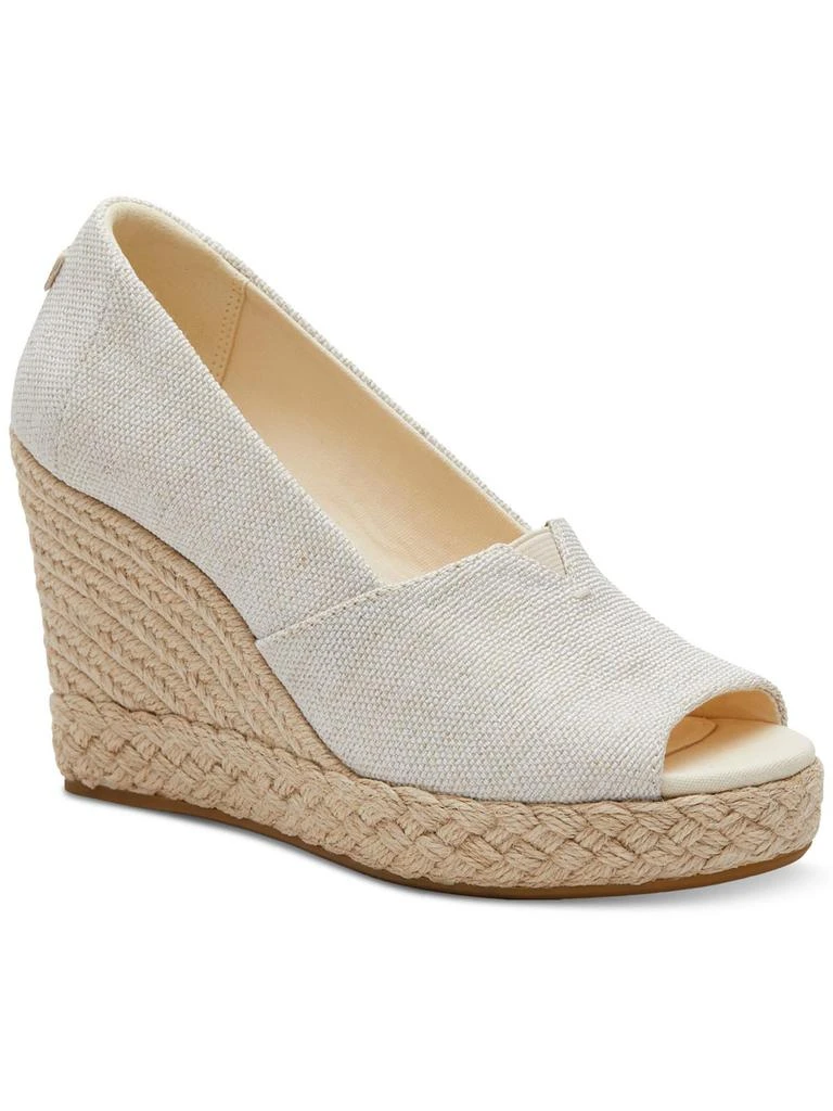 TOMS Michelle Womens Canvas Slip On Espadrilles 7