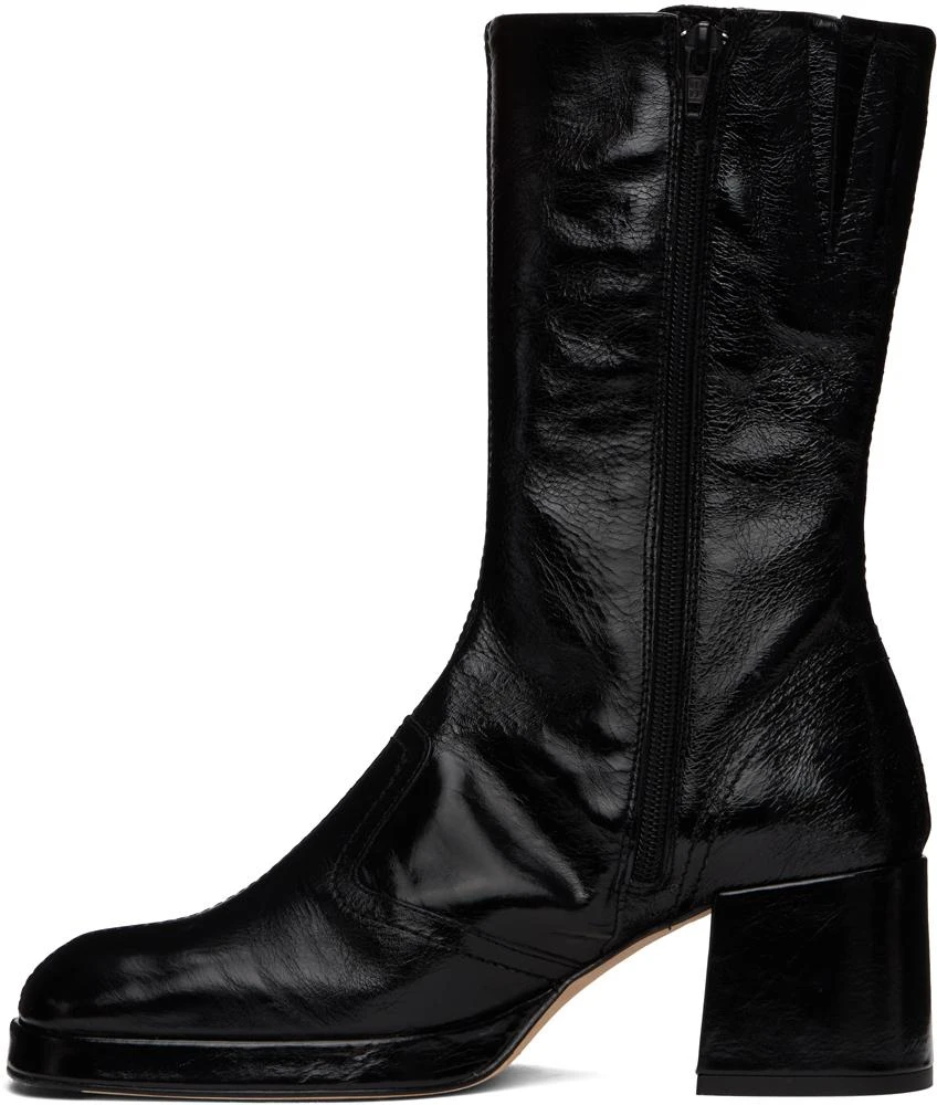 MIISTA Black Cass Crinkle Boots 3