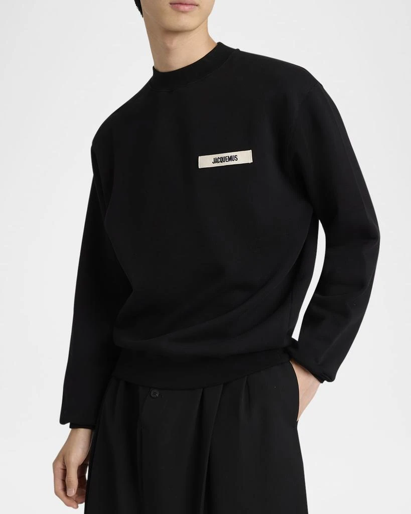 Jacquemus Men's Sweatshirt with Grosgrain Label 4