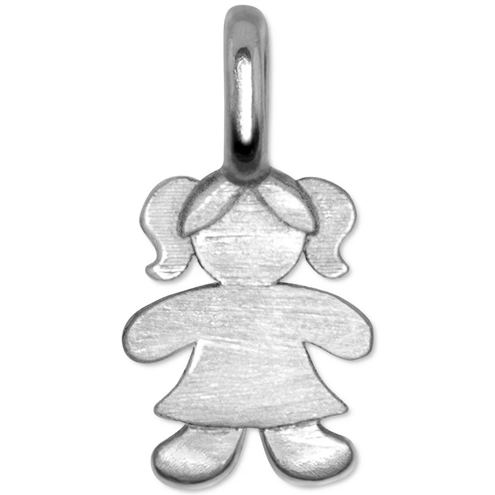 Alex Woo Girl Charm Pendant in Sterling Silver 1