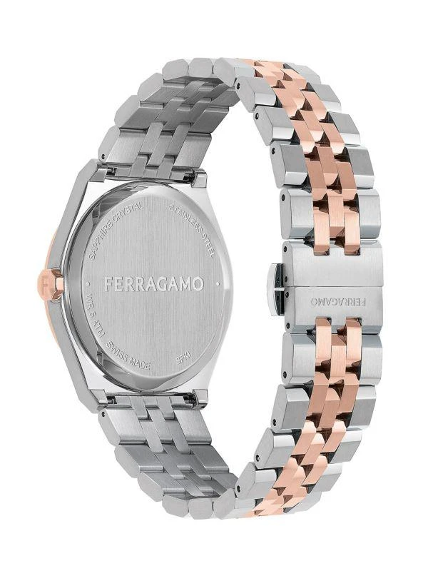 Salvatore Ferragamo Vega Two Tone Stainless Steel Bracelet Watch/20MM 3