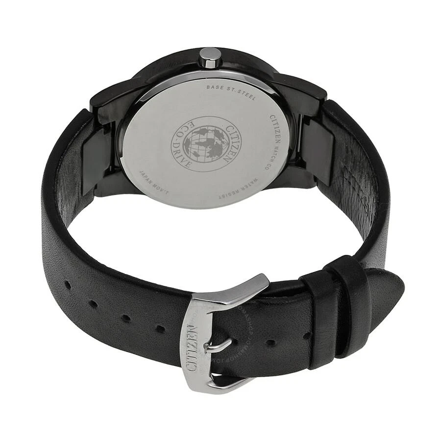 Citizen Eco Drive Axiom Black Dial Black Leather Men's Watch AU1065-07E 3