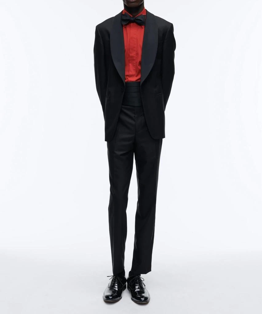 预计3周后发货 Fursac Chemise En Popeline De Coton - Vermillon - Homme 3