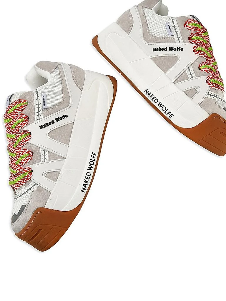 Naked Wolfe Slide White Low Top Sneakers 9
