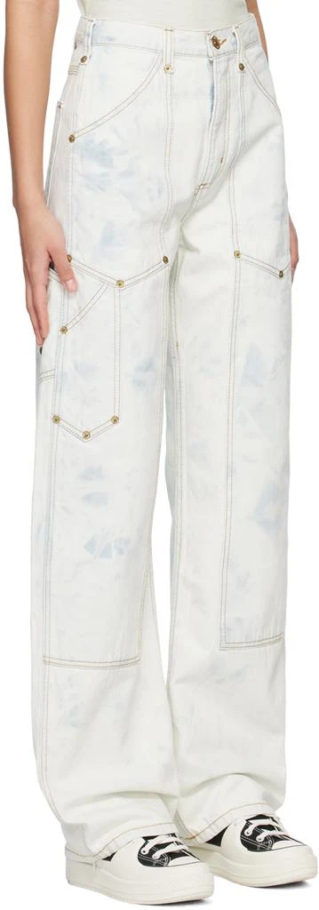 Re/Done White Super High Workwear Jeans 2