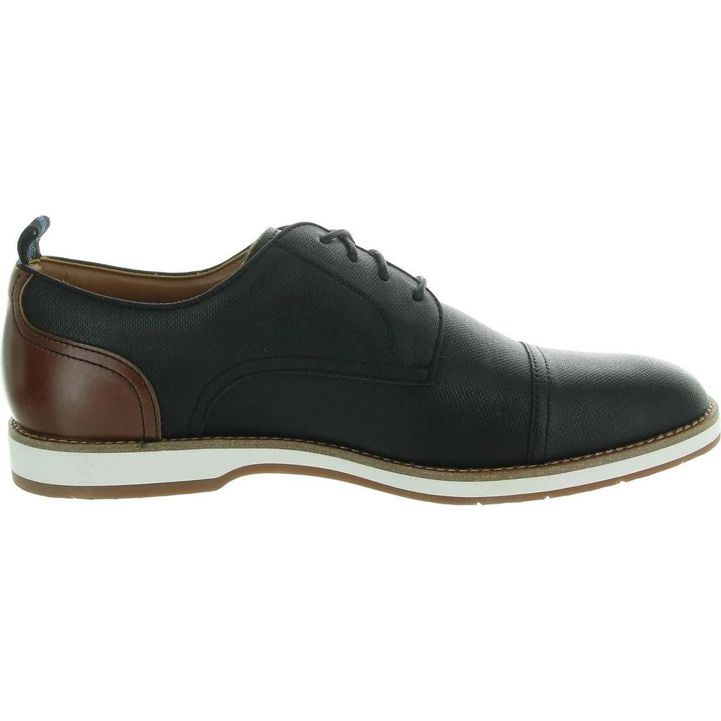 Steve Madden Saverio Mens Lace-Up Faux Leather Derby Shoes 2