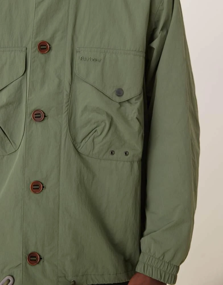 Barbour Barbour short showerproof jacket in green 5