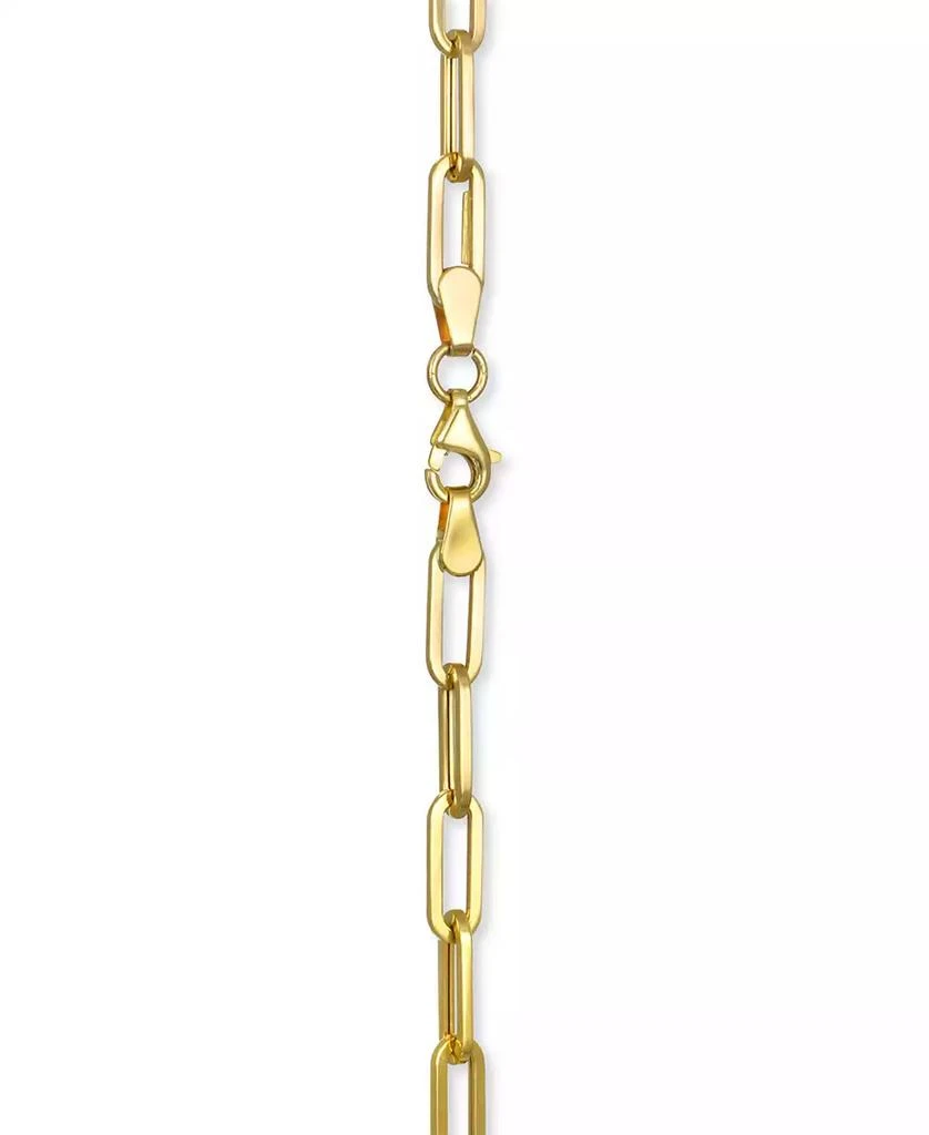 Italian Gold Paperclip Link 24" Chain Necklace in 14k Gold 2
