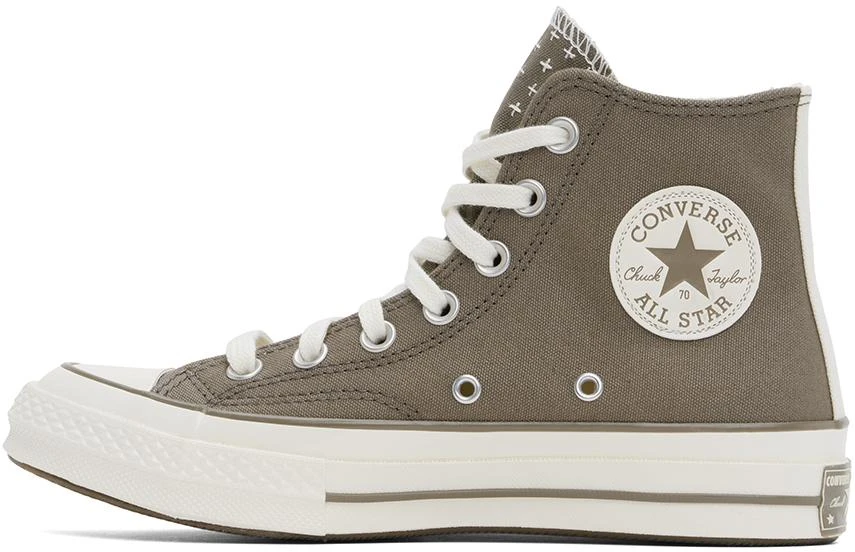 Converse Taupe Chuck 70 Worn-In High Top Sneakers 3