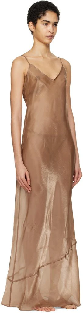 SKIMS Tan Liquid Organza Cami Long Maxi Dress 2
