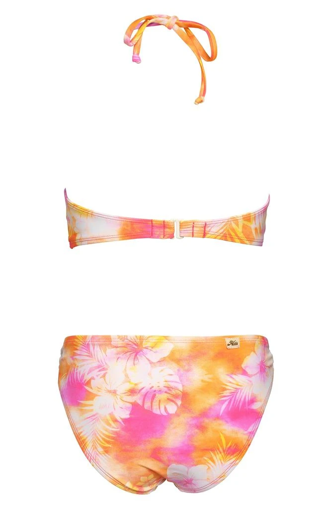 Hobie Kids' Tie Dye Crochet Trim Two-Piece Swimsuit 2