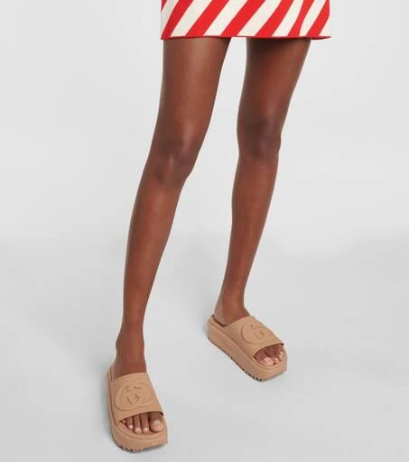 Gucci GG rubber platform slides 4