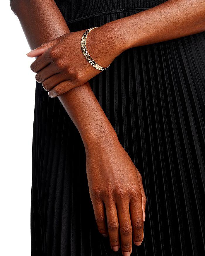 Alberto Amati 14K Yellow Gold Diamond Chevron Link Bracelet