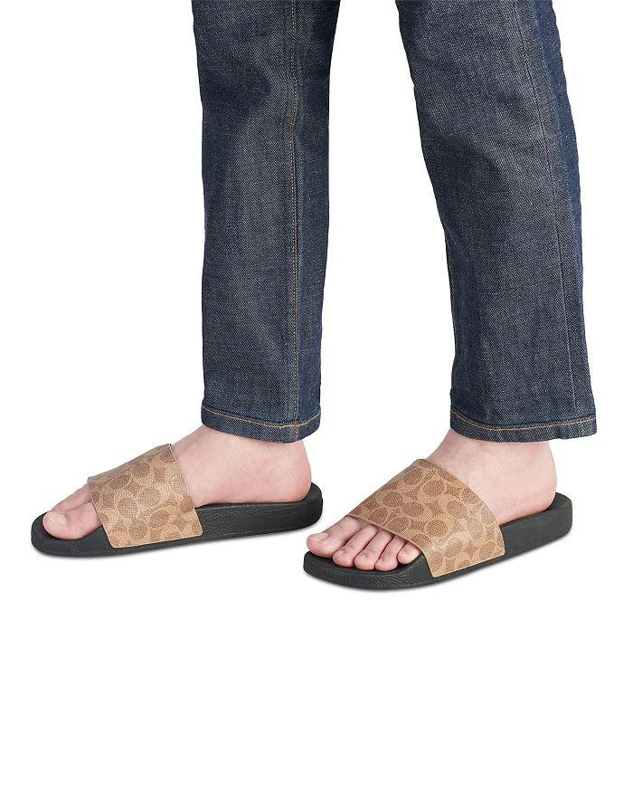 Coach Men's Signature Canvas Pool Slides 2