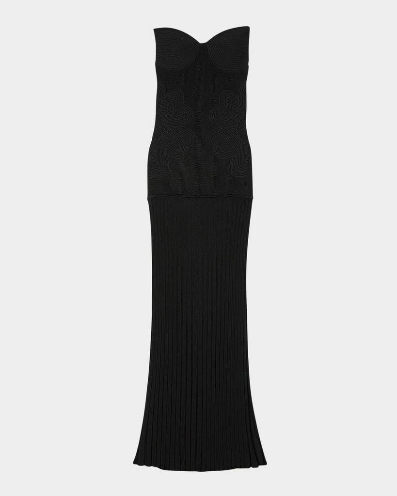 Sandro Pamela Strapless Knit Maxi Dress 1