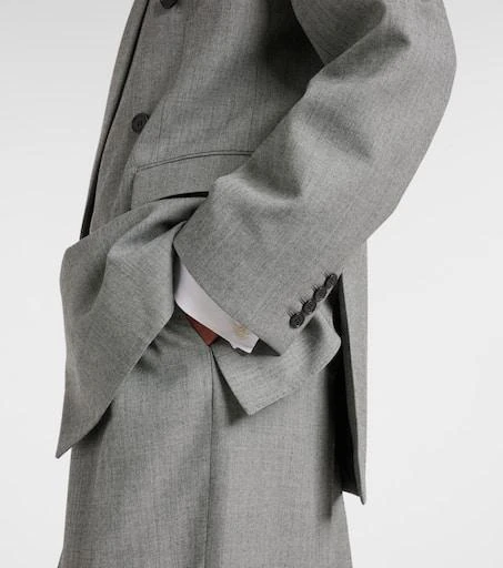 Yves Saint Laurent Double-breasted wool twill blazer 5