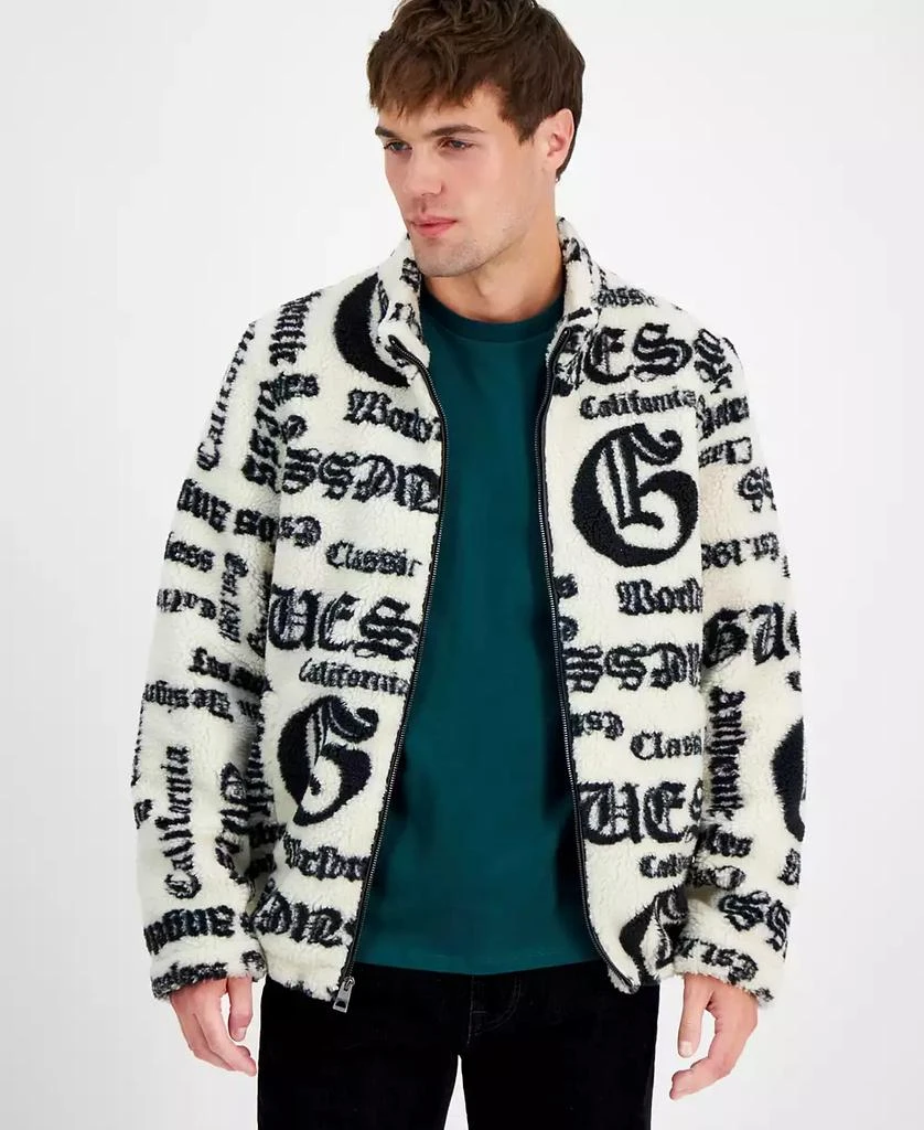 GUESS Men's Jacquard Sherpa Jacket 1