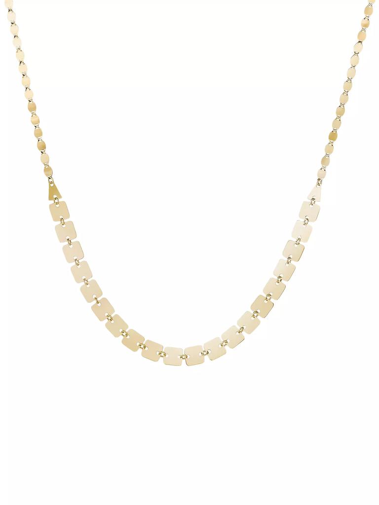LANA Laser Square 14K Yellow Gold Necklace