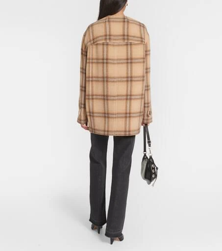 Isabel Marant Checked wool blend coat 3