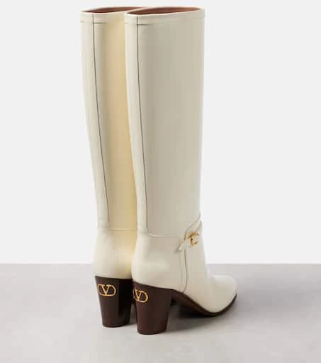 Valentino Pattie 75 leather knee-high boots 2