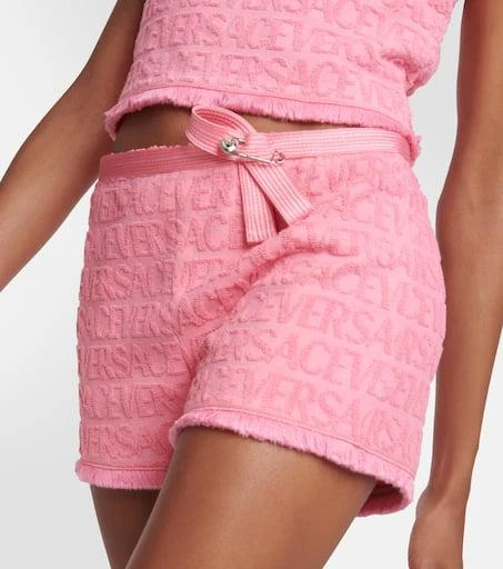 Versace x Dua Lipa Versace Allover cotton terry shorts 4