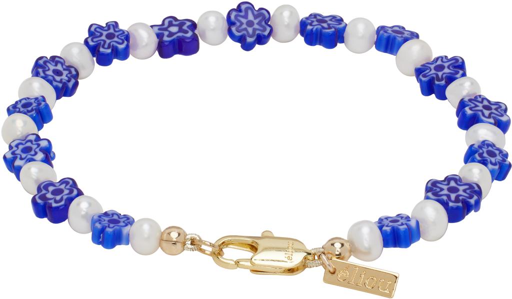 Eliou White & Blue Amelia Bracelet
