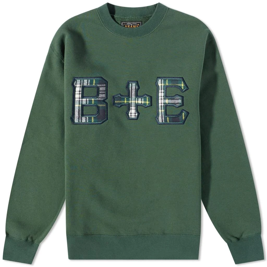 BEAMS PLUS END. x Beams Plus 'Ivy League' Patch Logo Crew Sweat 1