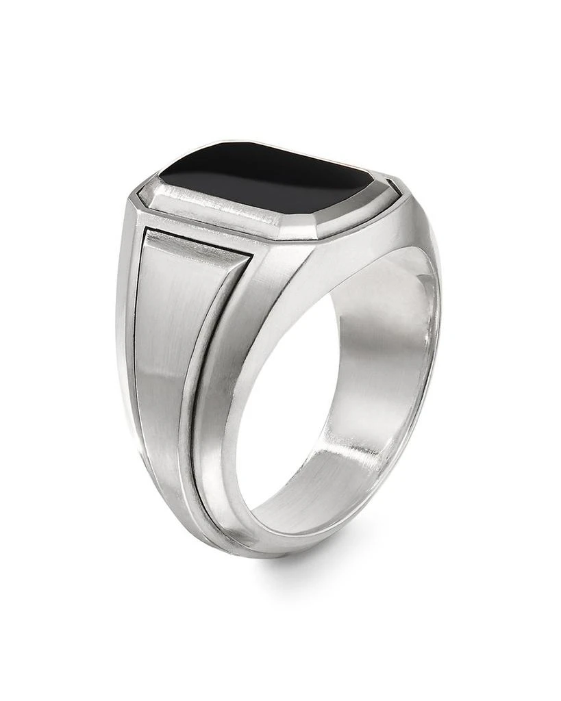 David Yurman Men's Deco Signet Ring with Black Onyx 2